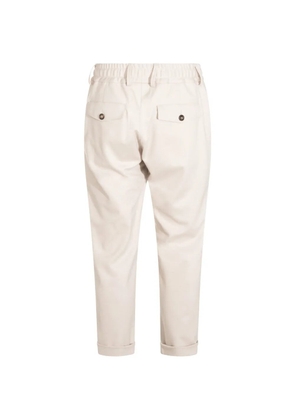 Eleventy drawstring-waist cuffed trousers - Neutrals