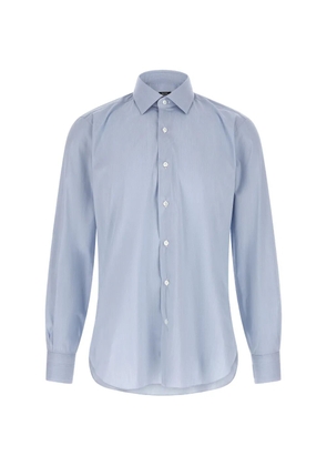 Barba Poplin classic-collar shirt - Blue
