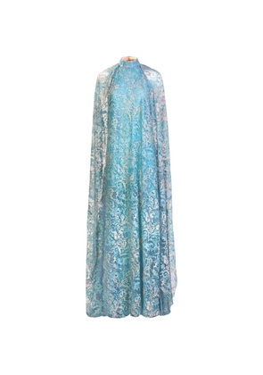 Silvia Tcherassi Carol cape maxi dress - Blue