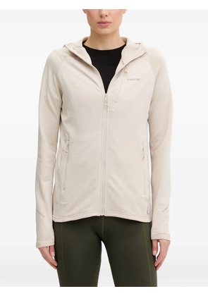 Viking zip-up hooded hoodie - Neutrals