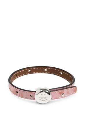 Tory Burch Icon leather bracelet - Silver