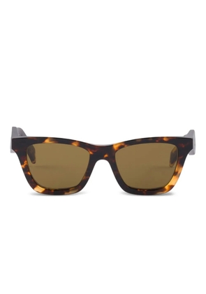 Prada Eyewear logo square-frame sunglasses - Brown