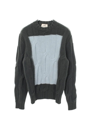 Hermès Pre-Owned cable-knit sweater - Grey