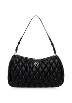 DKNY Remy quilted logo-plaque shoulder bag - Black