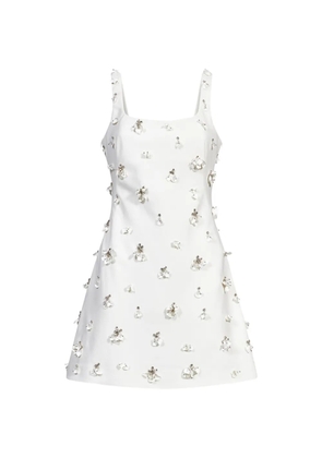 Simkhai floral-embellished A-line mini dress - White