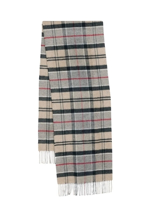 Barbour tartan check-pattern scarf - Grey