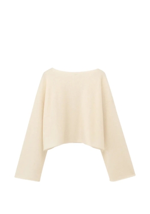 TAIGA TAKAHASHI bateau-neck cashmere sweater - Neutrals