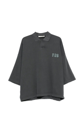 FEAR OF GOD ESSENTIALS logo-print oversized Polo shirt - Grey