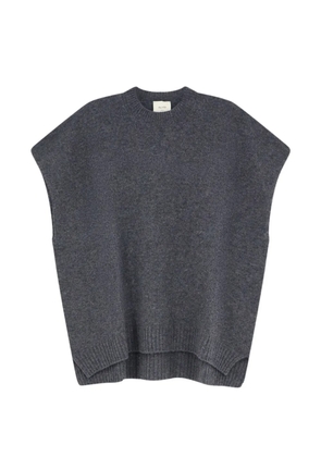 Alysi sleeveless boxy-fit sweater - Grey