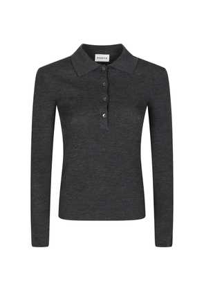 P.A.R.O.S.H. ribbed-knit polo shirt - Grey