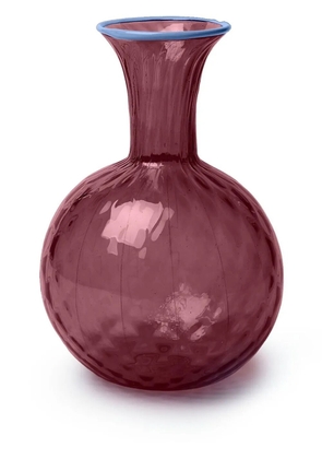 La DoubleJ Carafe contrast trim glass vase - Purple