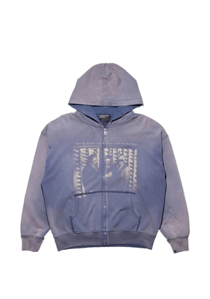 Enfants Riches Déprimés Daughter's Pet zip-up hoodie - Blue