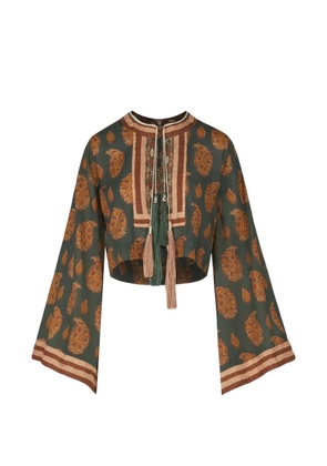 Johanna Ortiz Sun Whisper paisley-print top - Green