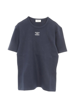 Celine Pre-Owned 2020s Triomphe short-sleeve T-shirt - Blue
