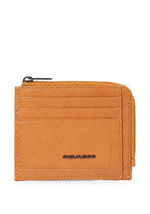 PIQUADRO logo-plaque zip-around wallet - Yellow