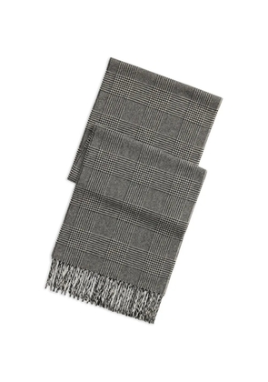 Polo Ralph Lauren Prince-of-Wales-check fringed scarf - Black