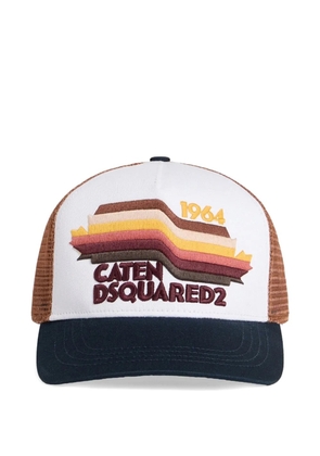 DSQUARED2 embroidered mesh-panel baseball cap - Brown