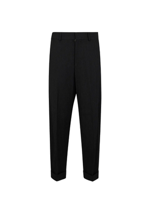 DSQUARED2 pinstriped pleated trousers - Black