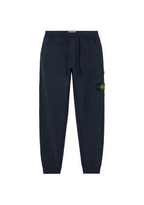 Stone Island 6200010 organic cotton fleece joggers - Blue