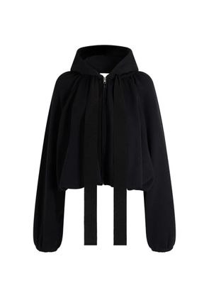 Patou zip-up hooded hoodie - Black