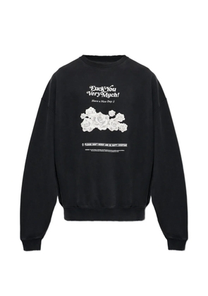 VETEMENTS graphic-print sweatshirt - Black
