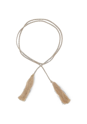 Forte Forte braided tassel-detail belt - Neutrals