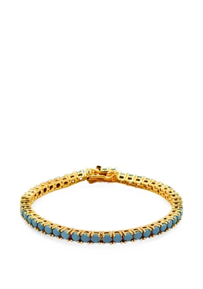 Lady D World Tennis turquoise-embellished bracelet - Gold