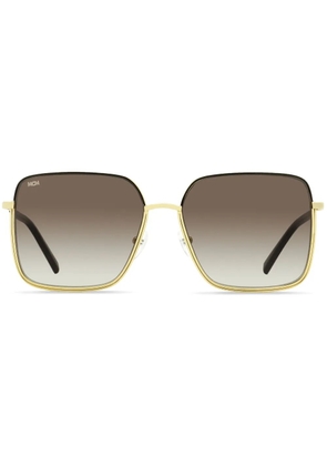 MCM 162S oversized square-frame tinted sunglasses - Gold