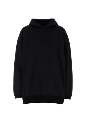 Gucci silk jersey sweatshirt with embroidery - Black