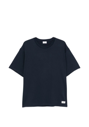 Saint Laurent logo-patch T-shirt - Blue
