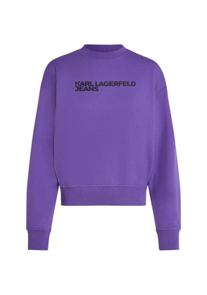 Karl Lagerfeld Jeans logo sweatshirt - Purple