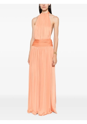 ARCINA ORI Santina halterneck maxi dress - Orange