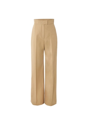 Carolina Herrera gabardine wide-leg Diane pants - Neutrals