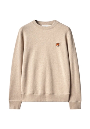 Maison Kitsuné Fox Head-patch sweatshirt - Neutrals