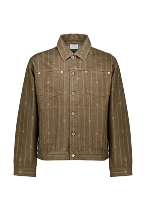 Drôle De Monsieur monogram-print jacket - Brown