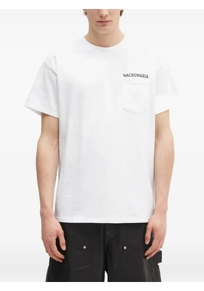 WACKO MARIA x Keith Haring graphic-print chest-pocket T-shirt - White