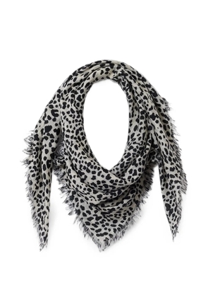 ISABEL MARANT Alecia printed cashmere and wool scarf - Neutrals