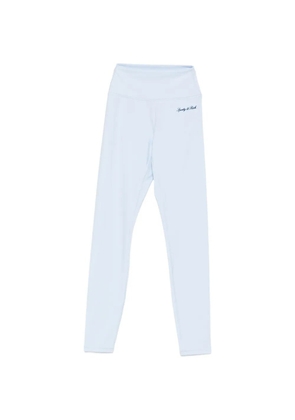 Sporty & Rich logo-print leggings - Blue