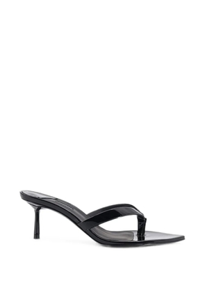 Le Silla Gisele patent leather heeled sandals - Black