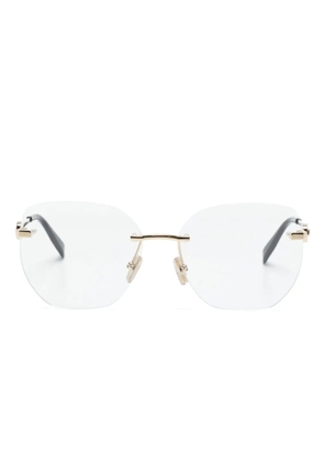 Bvlgari rimless glasses - Gold