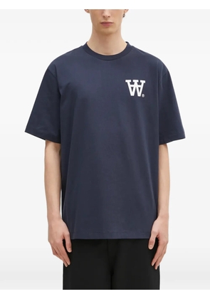 Wood Wood Asa logo T-shirt - Blue