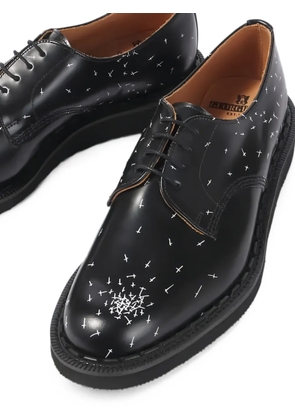 Comme des Garçons Homme Plus x Gibson cross-print loafers shoes - Black
