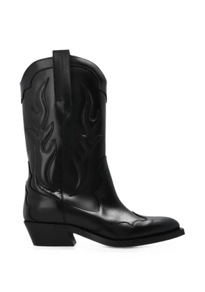 ALOHAS Calyx flame-motif boots - Black