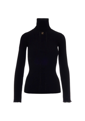 Elisabetta Franchi ribbed roll-neck sweater - Black