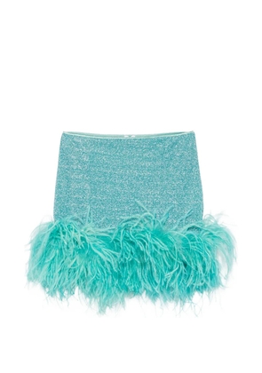 Oséree Lumiere Plumage mini skirt - Blue