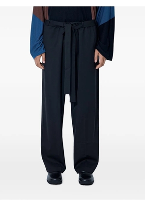 Kiko Kostadinov tie-waist wide-leg trousers - Black