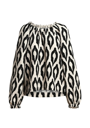 Essentiel Antwerp Kolorful off-the-shoulder blouse - Neutrals
