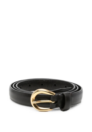 Lardini leather buckle belt - Black