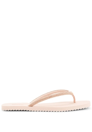 Michael Kors Jinx crystal-embellished flip flops - Pink