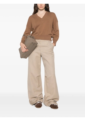 Marella Mseditore V-neck long-sleeve sweater - Brown